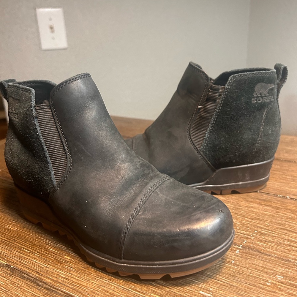 Sorel Evie Pull on Leather pull on waterproof boots size 5.5 - Picture 5 of 15
